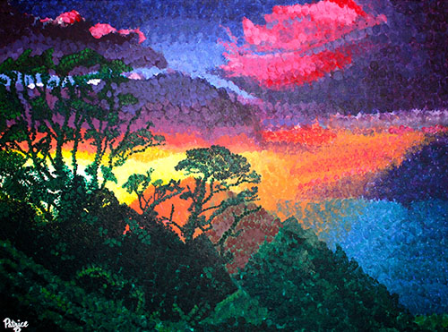 Landscape Using Pointillism